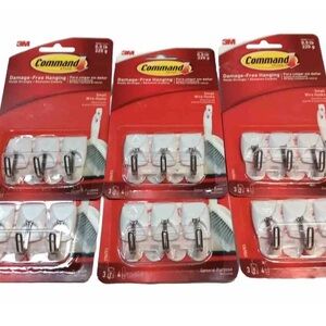 COMMAND 3M Wire Adhesive Hooks Wall Hangers